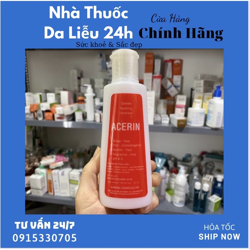 Sữa rửa mặt acerin 155ml