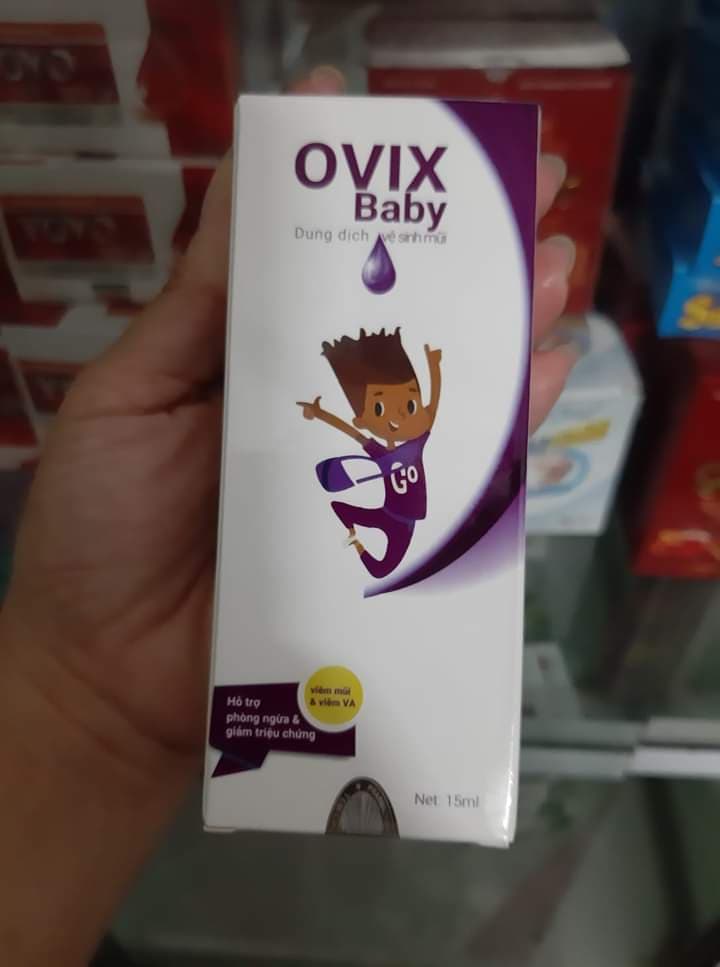 Dung dịch vệ sinh mũi Ovix Baby 15ml