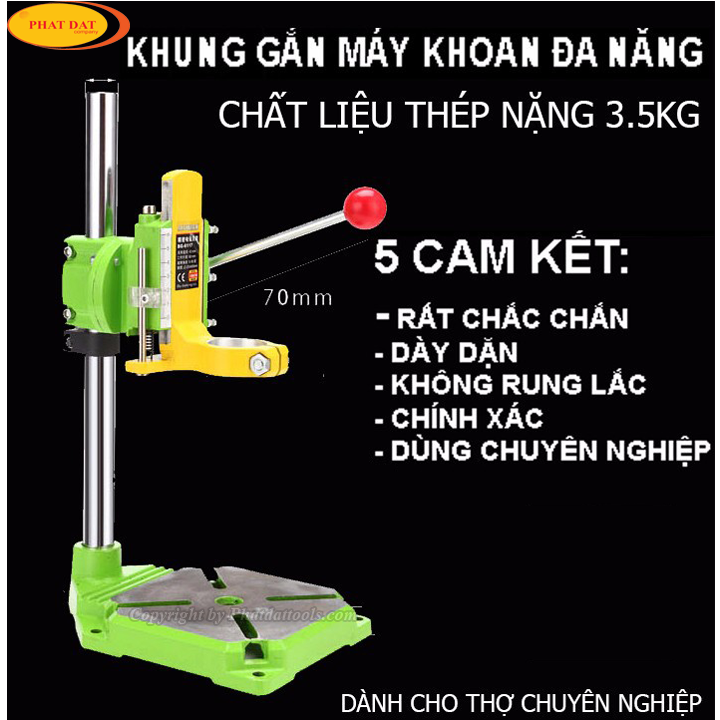 Khung Gắn Máy Khoan Thành Máy Khoan Bàn Cao Cấp-Khung Gắn Máy Khoan Cao Cấp