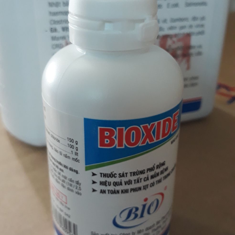2 lọ tẩy trùng, sát khuẩn chuồng, sân nhà,vệ sinh dụng cụ bioxide 60ml 2chai