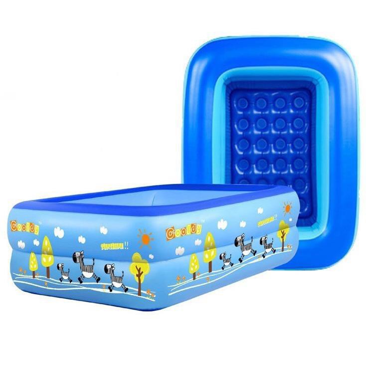 Bể bơi cho trẻ 2 tầng kích thước 1m20 loại dày, hồ bơi cho bé chất lượng cao