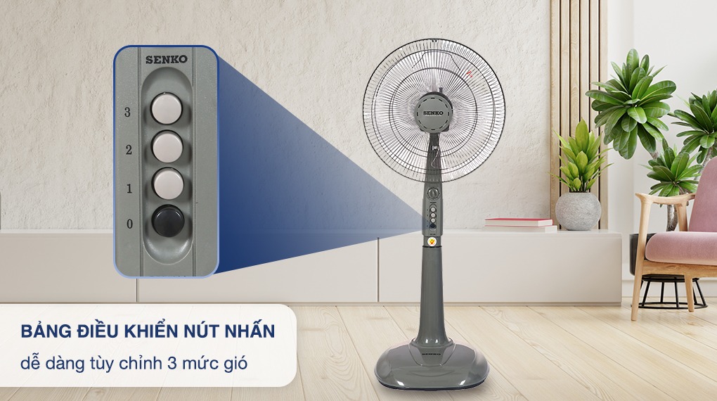 [Chính hãng]Quạt đứng Senko DH1600( Có hẹn giờ)