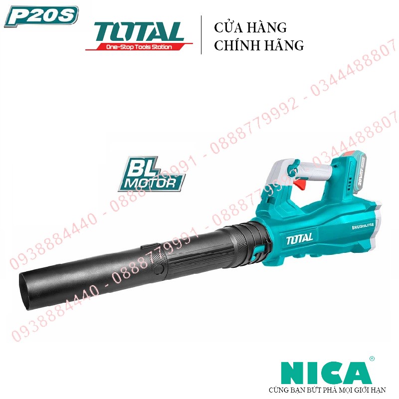 Máy thổi bụi cầm tay total tabli20428 dùng pin lithium 20v, motor không chổi than - chính hãng