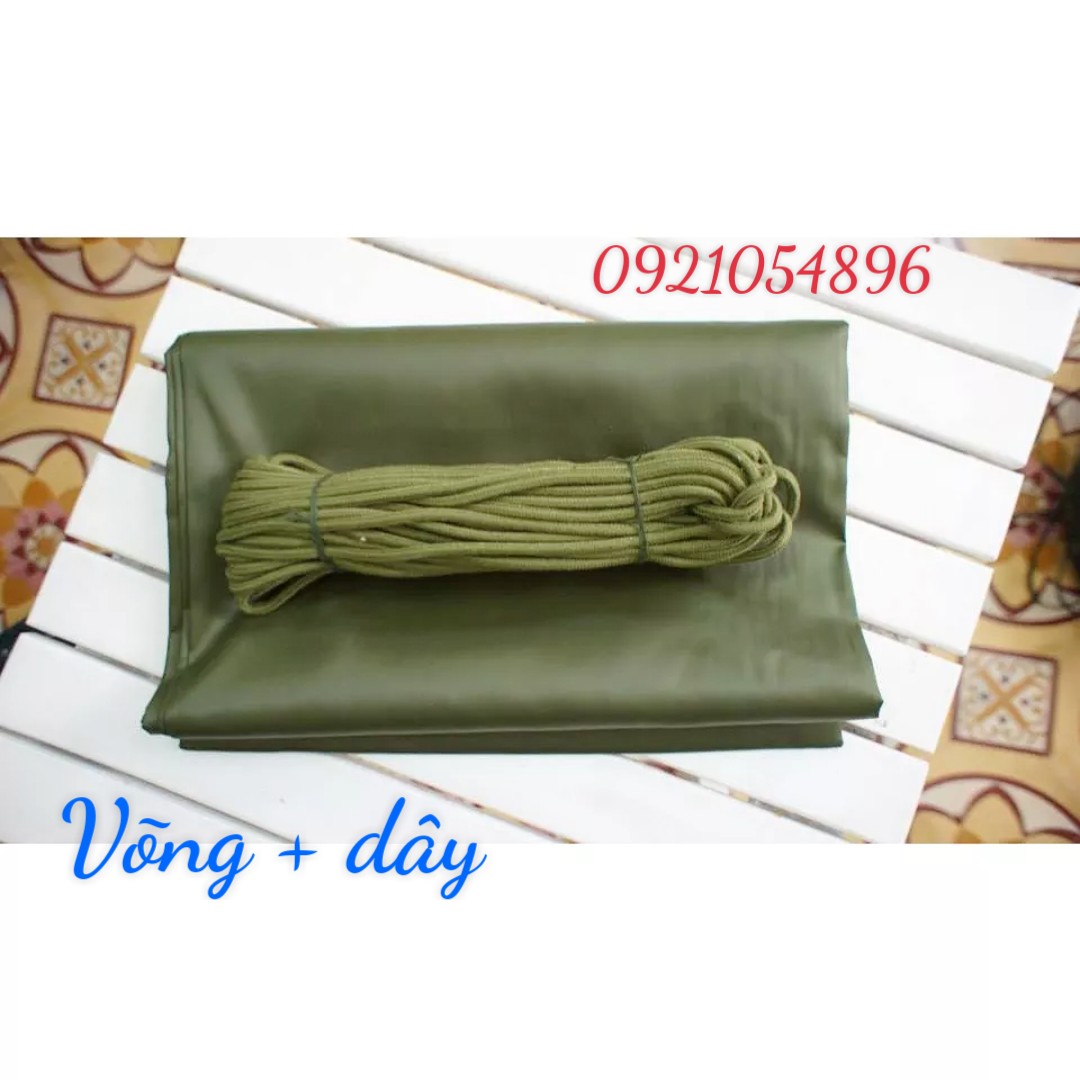 Combo Võng dù dã ngoại QN và cuộn dây dù 16m