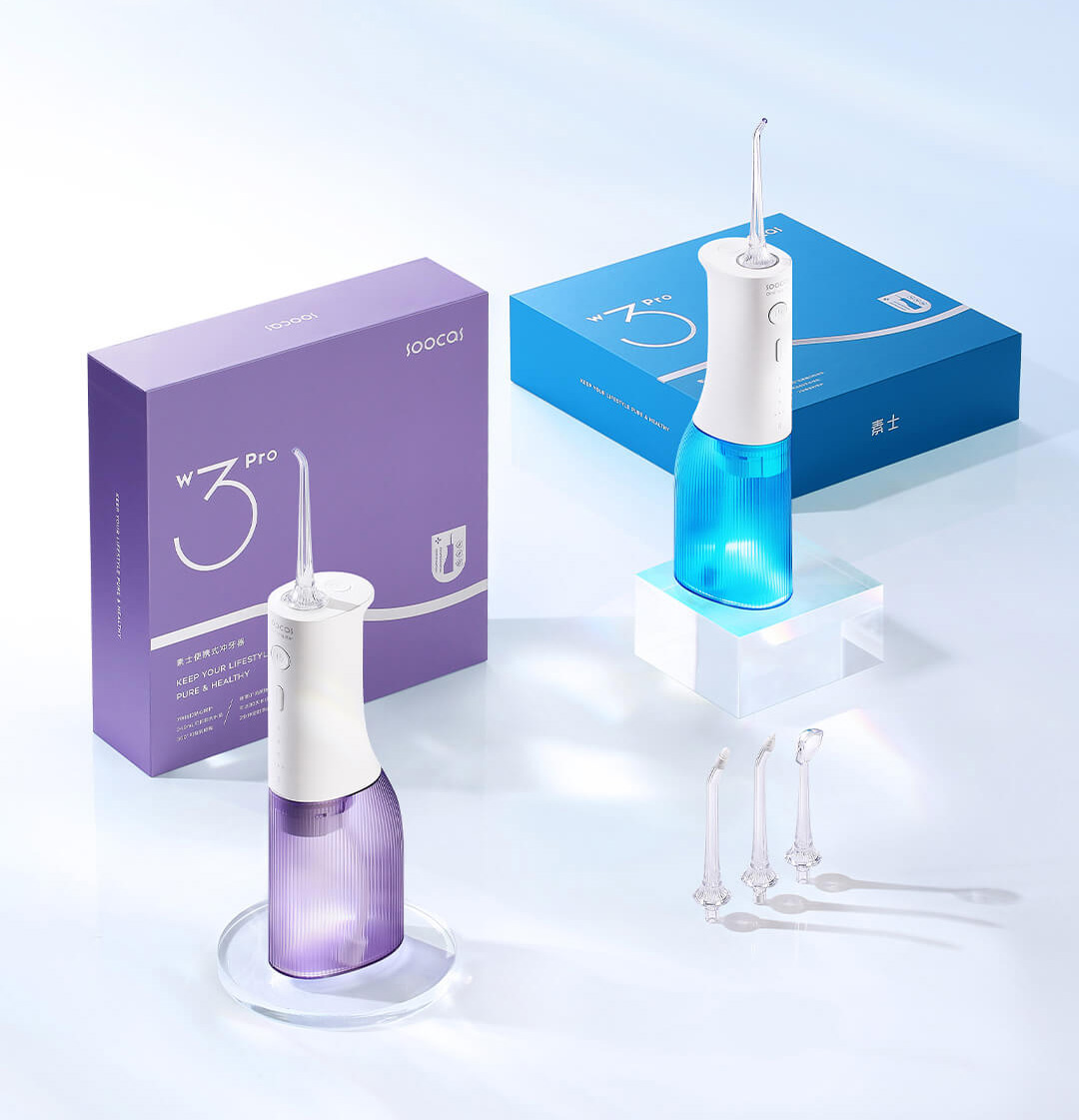 Tăm nước chăm sóc răng miệng Soocas W3 Pro