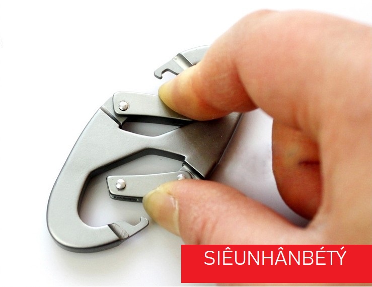 Móc khóa số 8 nhôm 7cm hai đầu