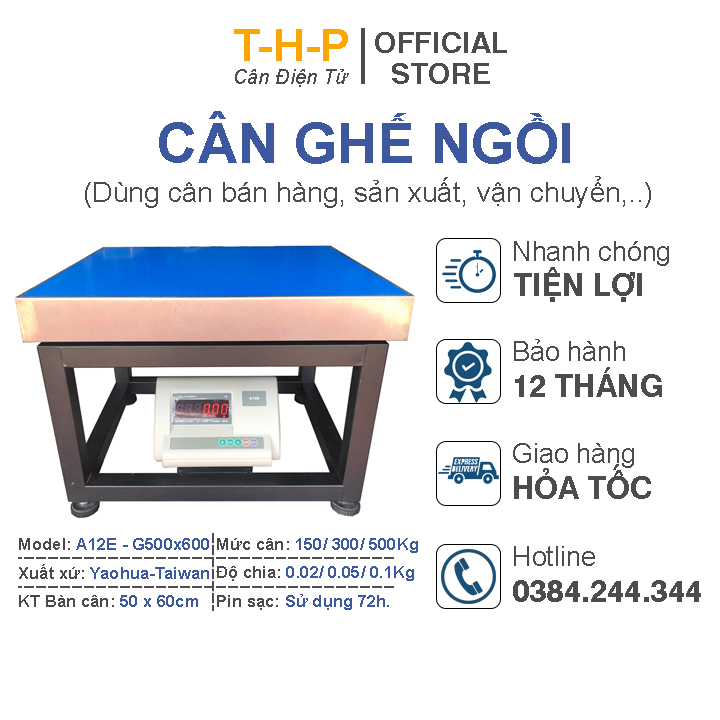 Cân Ghế Điện Tử 500Kg A12E