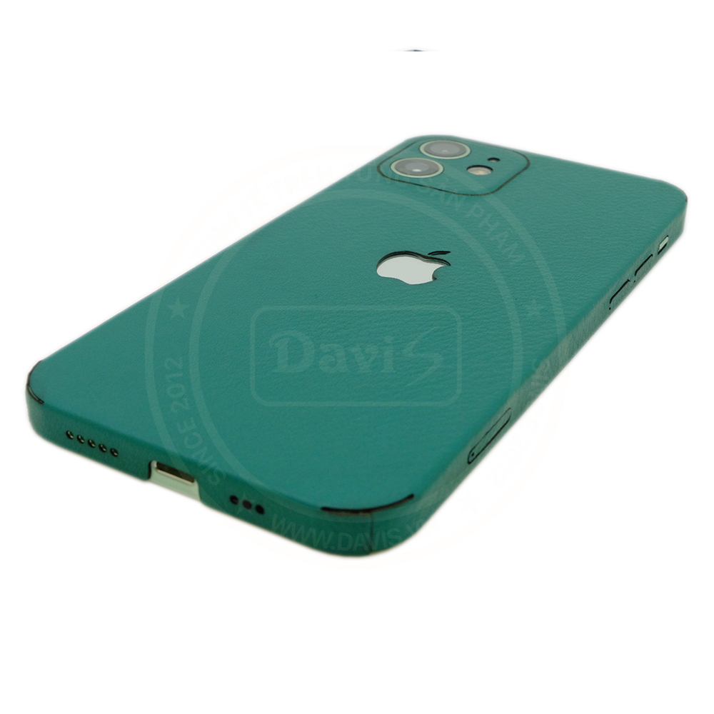 Dán da full viền iphone 12 - iPhone 12 Mini, làm từ da thật cao cấp - Chính hãng Davis