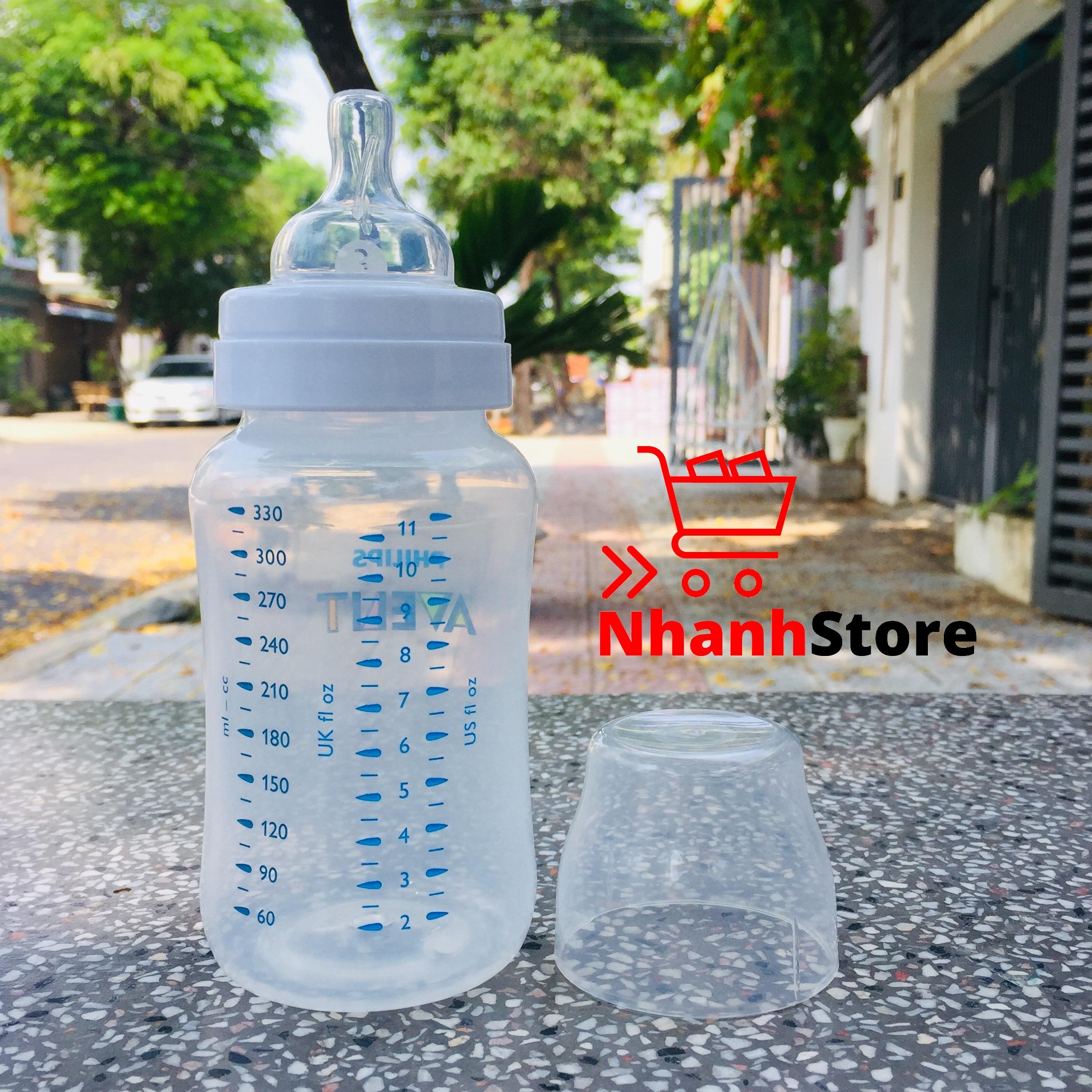 Bình sữa Philips Avent Classic 330ml (Núm số 3, 6 tháng+)