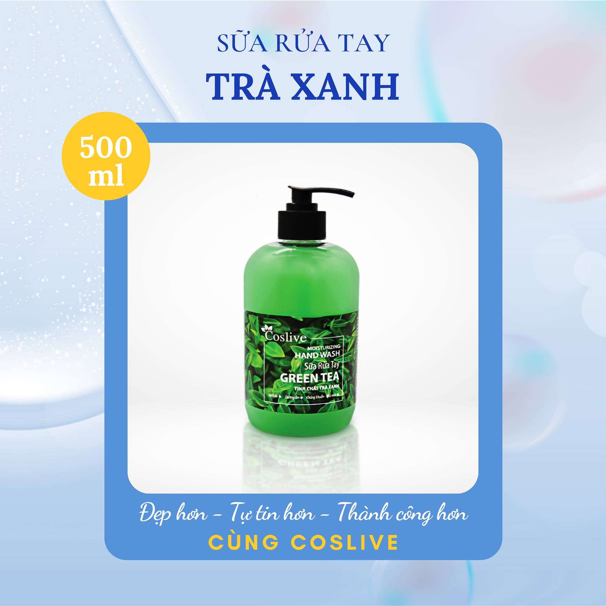 [HCM]SỮA RỬA TAY TRÀ XANH 500ML