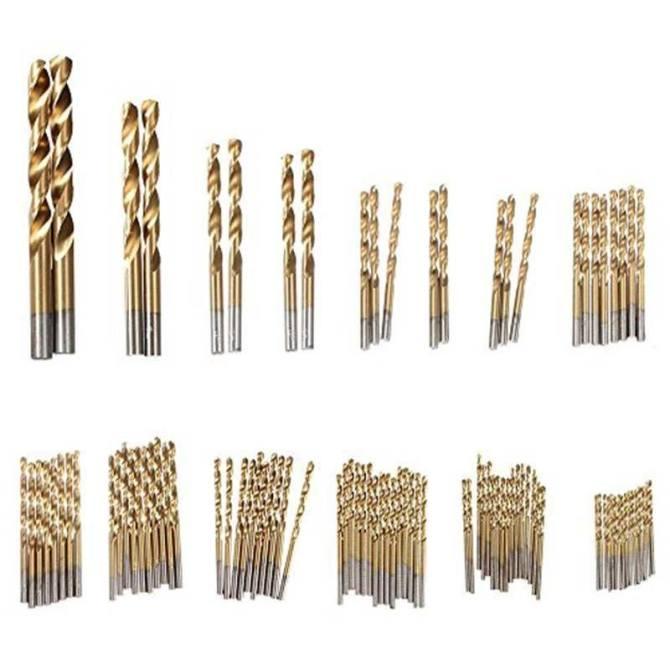 Bộ 99 mũi khoan thép phủ titanium 1.5-10mm