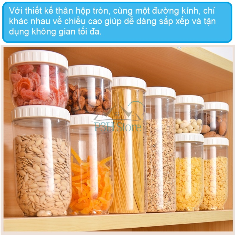 Bộ 4 hộp bảo quản thực phẩm Lock&Lock Interlock 2x500ml 2x1L