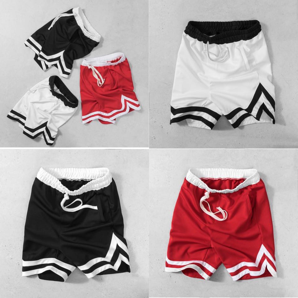 [Hoàn Tiền 15%] Quần Short Thun Ngắn Double V Nam Nữ Unisex