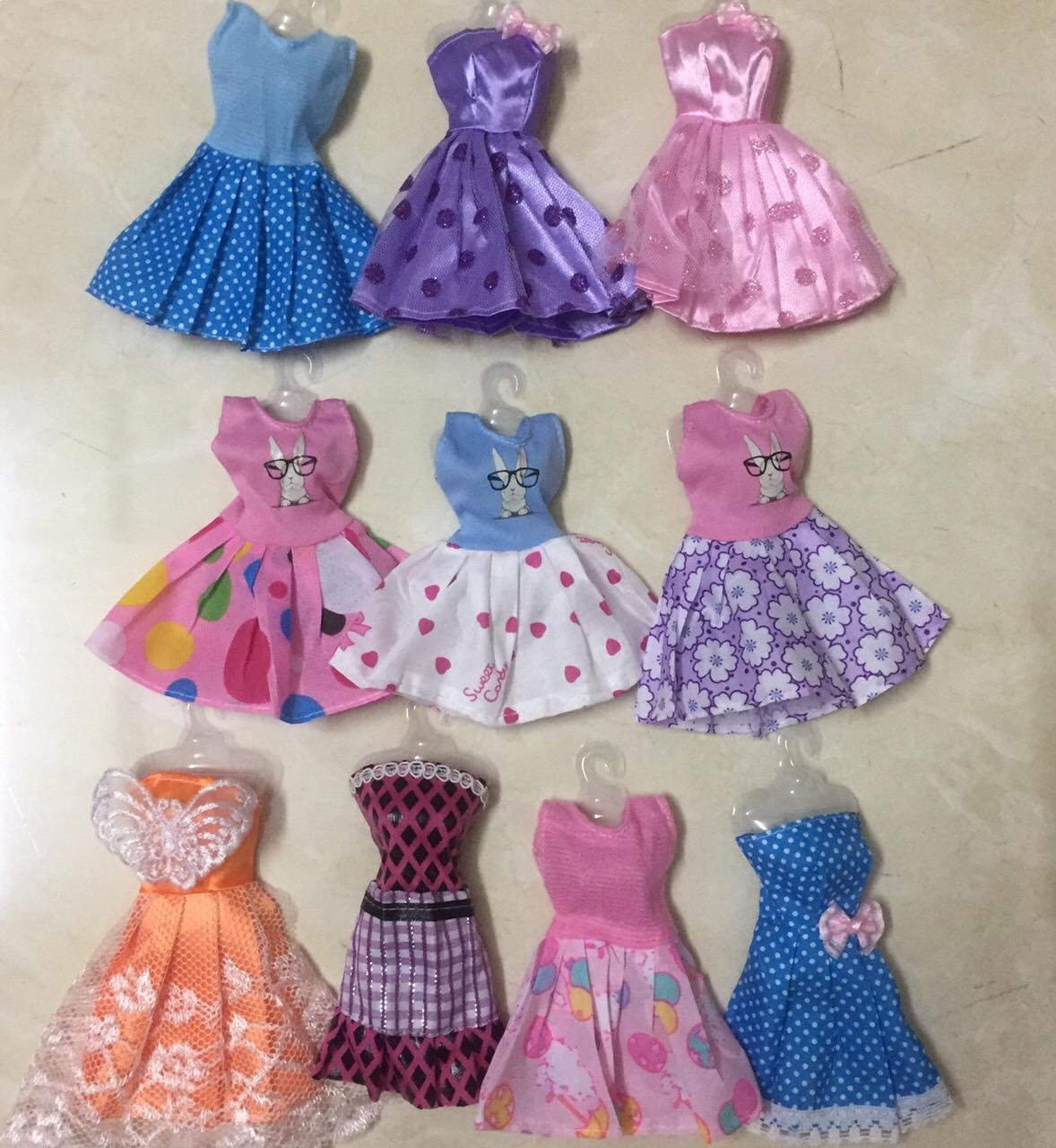 Đầm búp bê 30 cm - đen sọc vàng