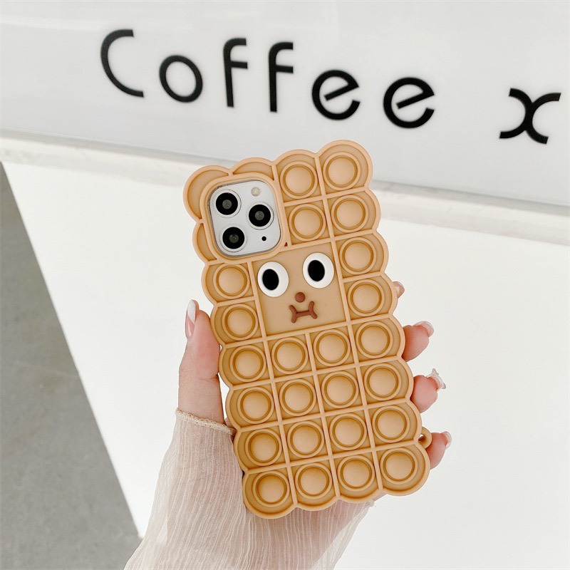 Ốp lưng chống bẩn hình thú trái táo 6 plus/6s plus/7 plus/8 plus/x/xs max/11 pro max/12 pro max/13 pro max/se 2020