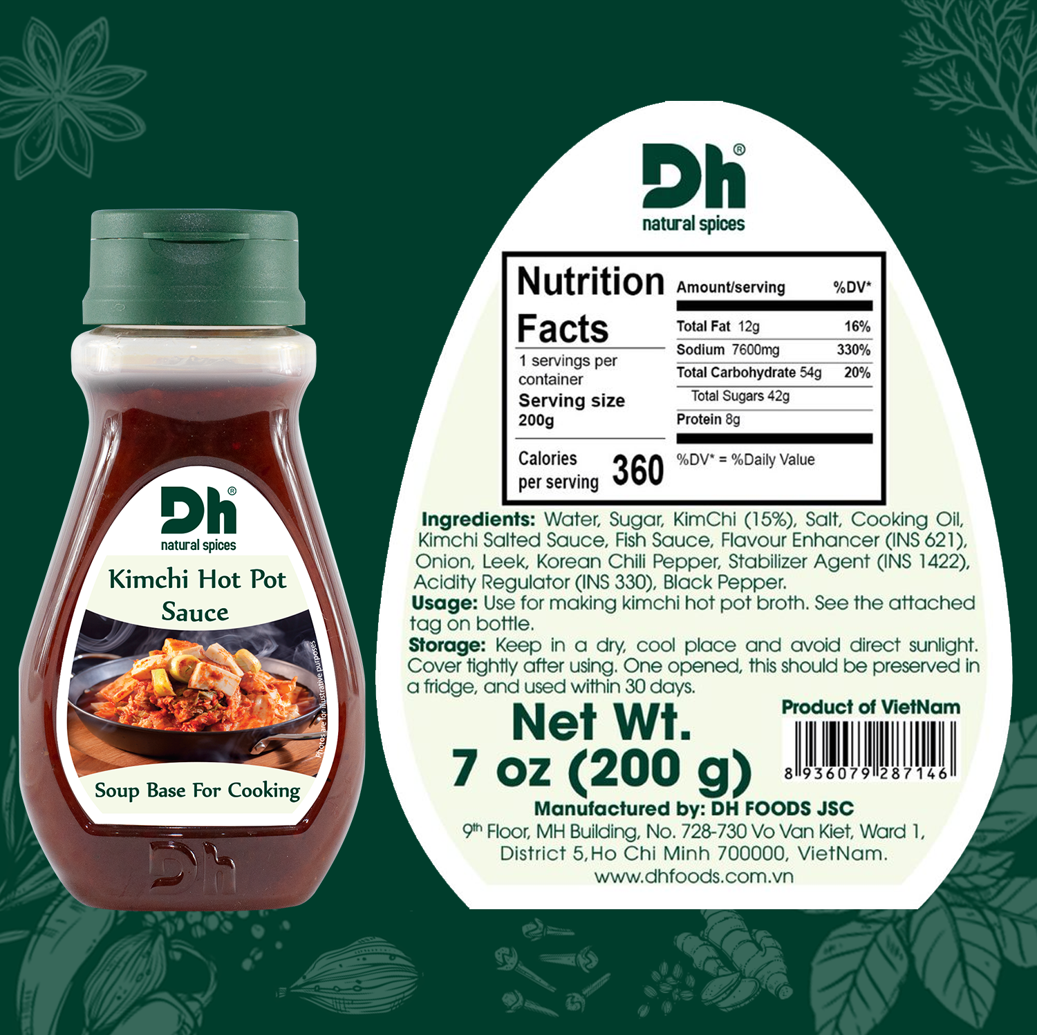 Sốt Lẩu Kim Chi 200gr Dh Foods