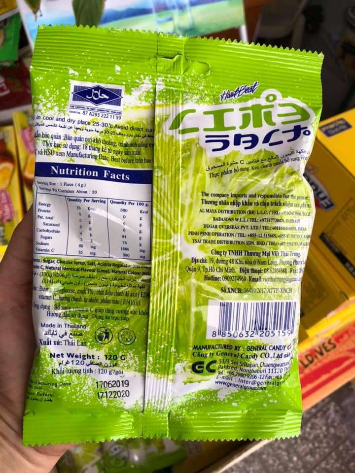 [HCM]Kẹo chanh muối thái 120g