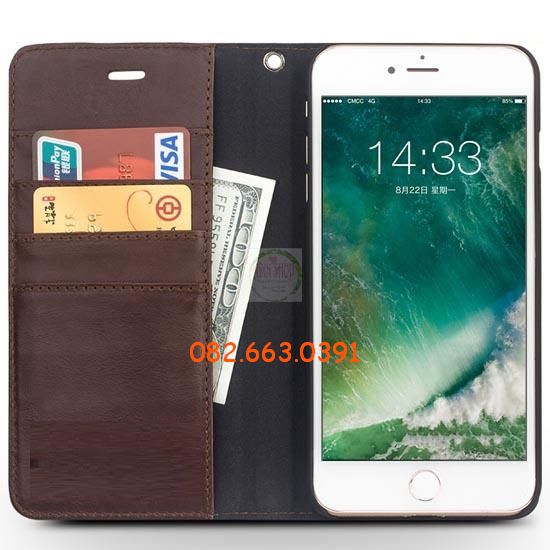 [HCM]Bao da dành cho iphone 7 plus (7+) 8 plus (8+) có nắp gập