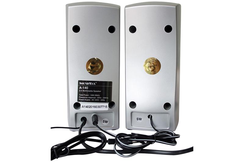 [HCM]Soundmax A-140 - Loa máy tính (Bạc)