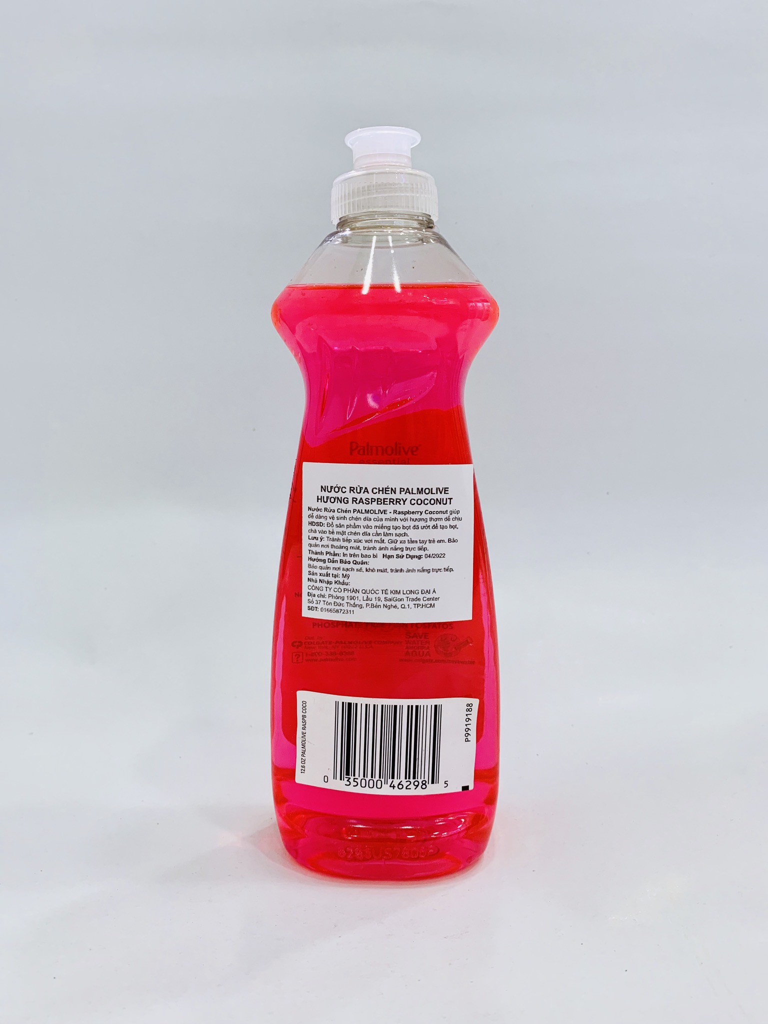 Nước rửa chén PALMOLIVE - Hương Raspberry Coconut 372ml- Chai