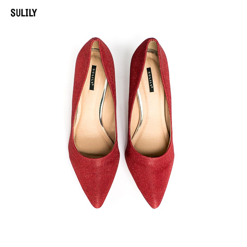 Giày Cao Gót Kim Tuyến Sulily
