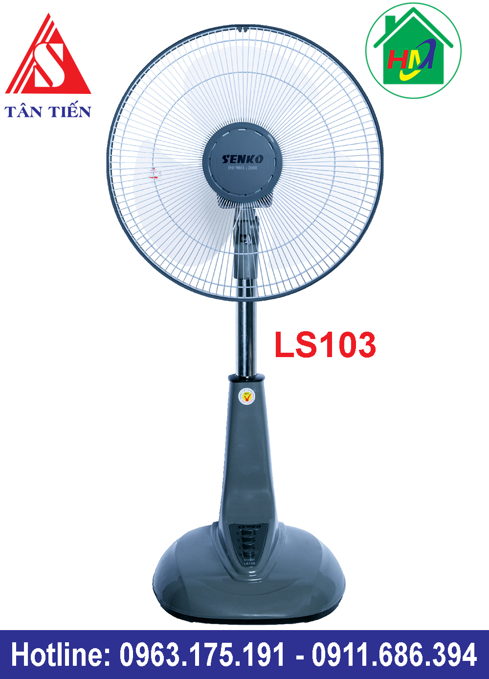 Quạt Lỡ Thân Inox Senko LS1630/LS103