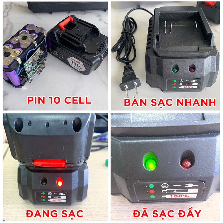 Máy Siết Bulong Hitaci 199v 2pin