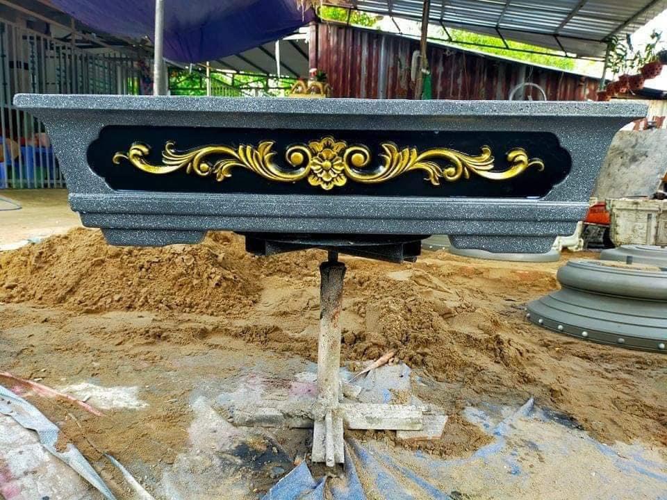 khuôn chậu cảnh chữ nhật 95 (khuôn chậu ABS có lòng trong)