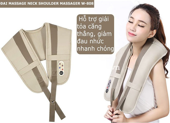[HCM]đai massage lưng vai cổ - đai mát xa lưng vai cổ