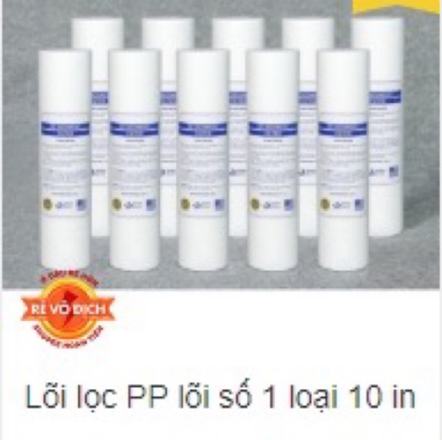 Bộ 5 Lõi lọc PP lõi số 1 không bịt