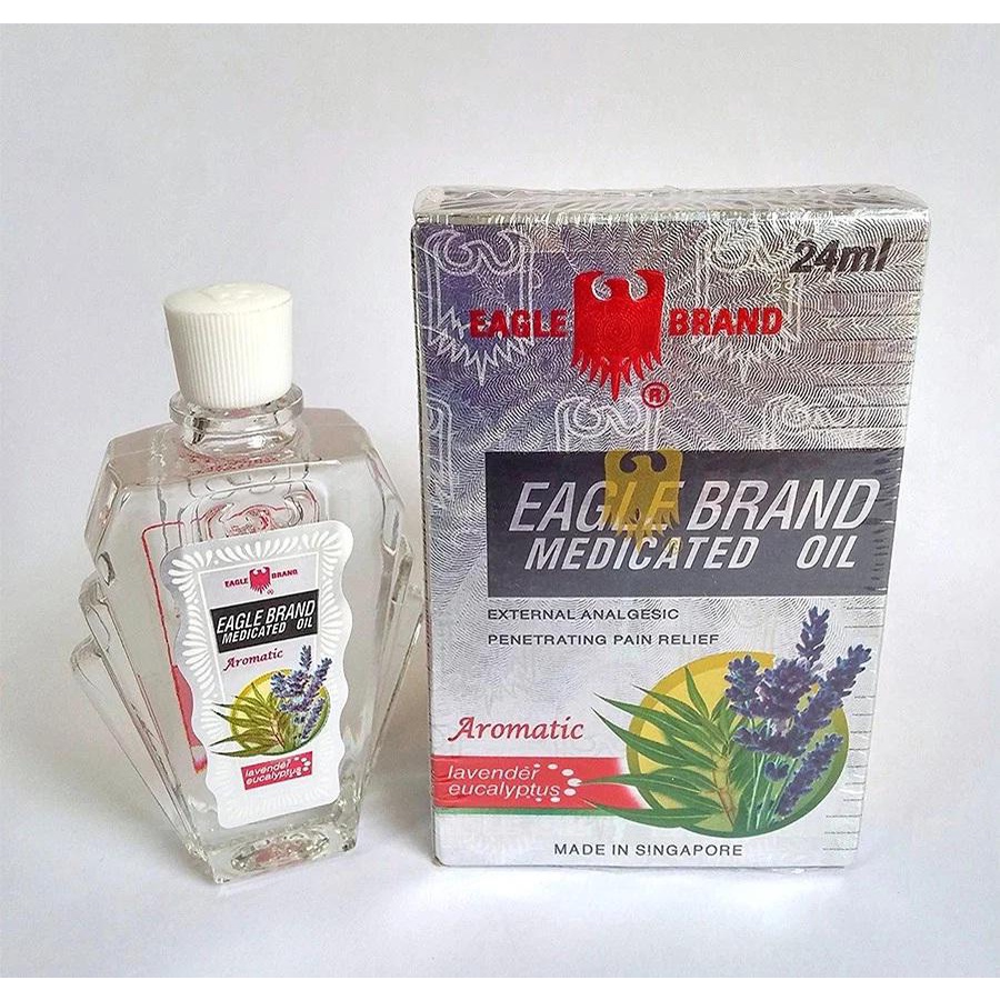 Dầu gió trắng 24ml con ó Eagle Brand 2 nắp   đổi trả hàng
