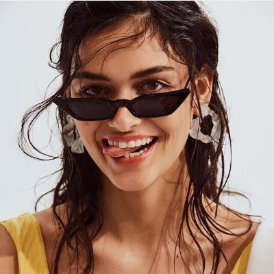 2019 new fashion square sunglasses sunglasses women man retro colorful transparent small colorful Cat Eye Sun glasses for women