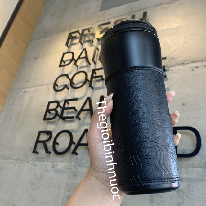 Korea 2020 latest starbucks leather thermos cup 16oz b447