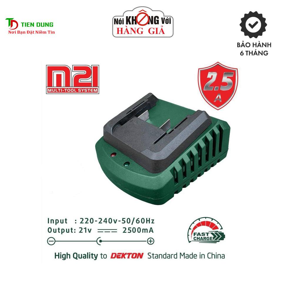Sạc pin dekton m21-s25 2500mah siêu nhanh thế hệ mới 2023