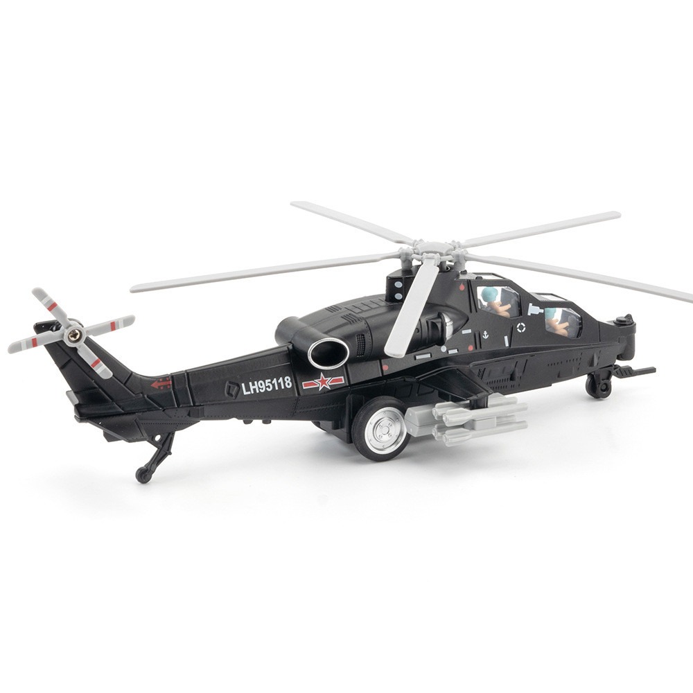 Mô hình máy bay trực thăng quân sự 24cm Black MB22009