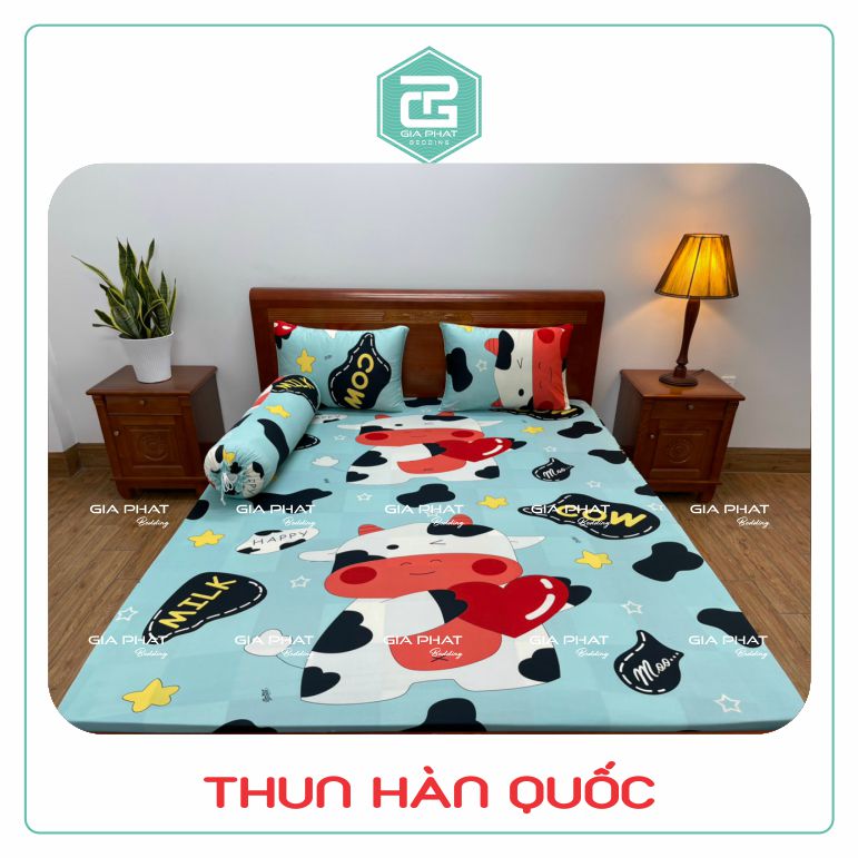 Bộ ga gối Thun Lạnh Hàn Quốc