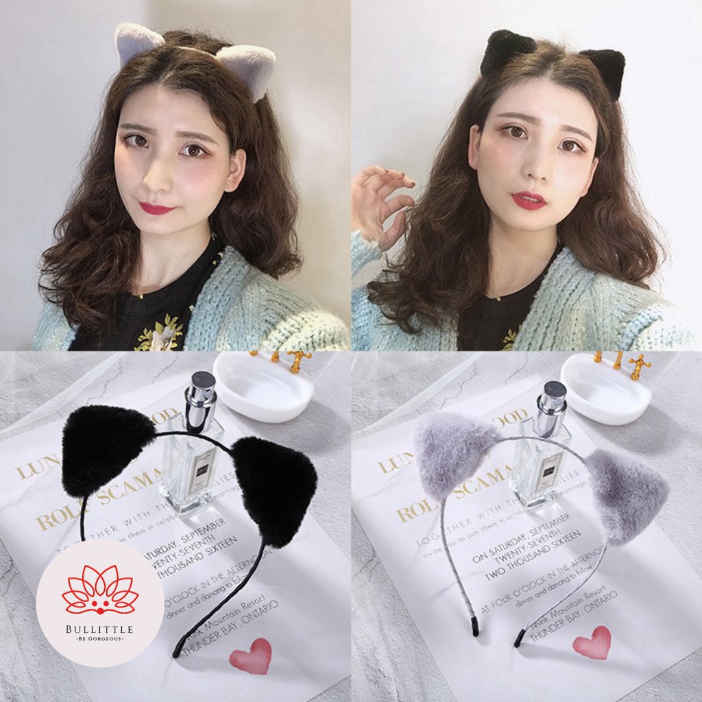 Bờm tóc cài tóc tai mèo bông sexy