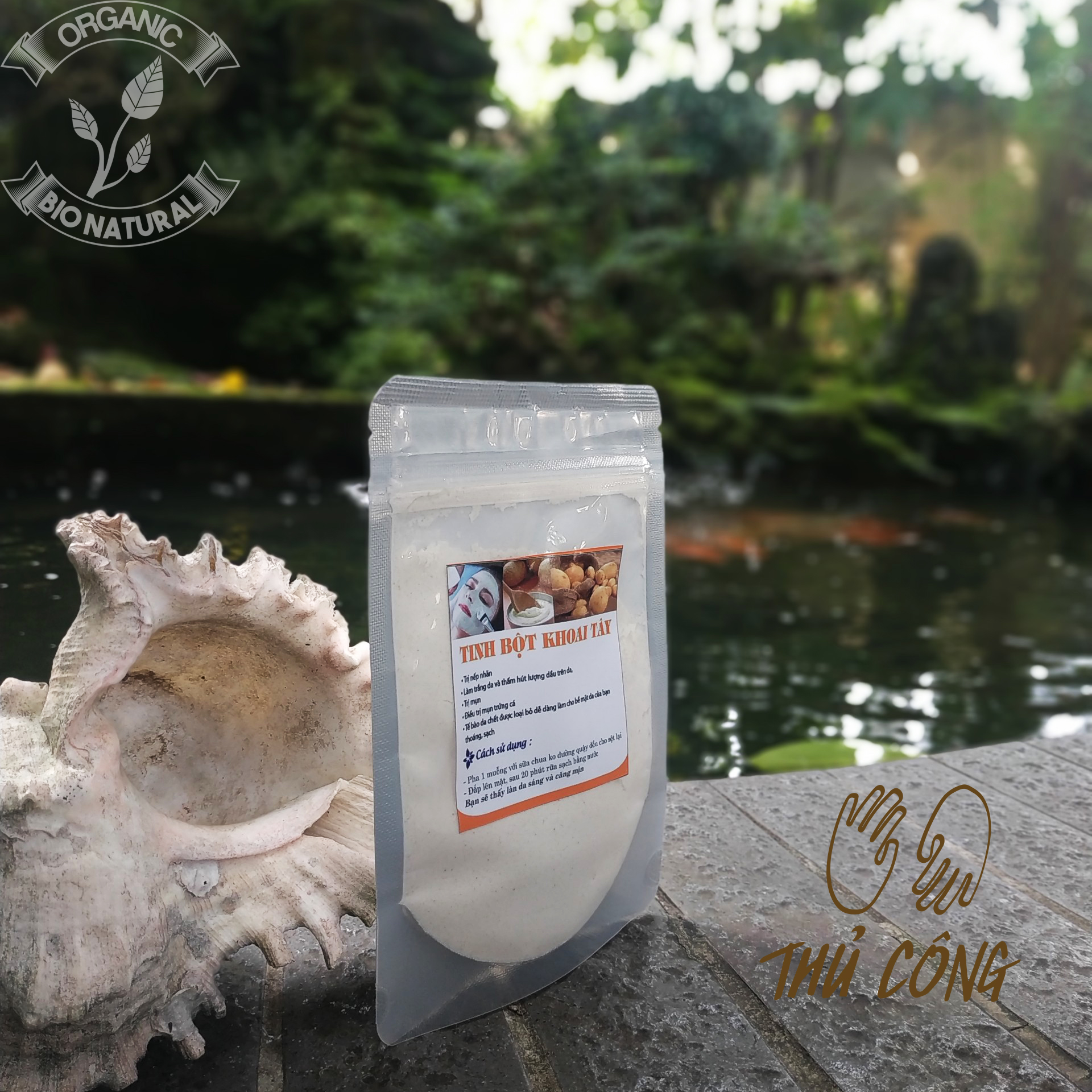 [BIONATURAL] Bột Đắp Mặt Nạ Tinh Bột Khoai Tây Handmade 50gr