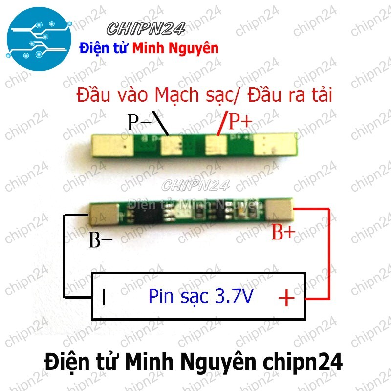 [1 cái] (F21.1) Mạch sạc bảo vệ pin 18650 1 cell 3A - HH001507