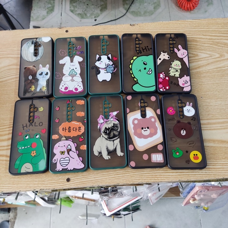 Ốp lưng Oppo Reno2F dẻo viềng lưng nhựa nhám in hình kute