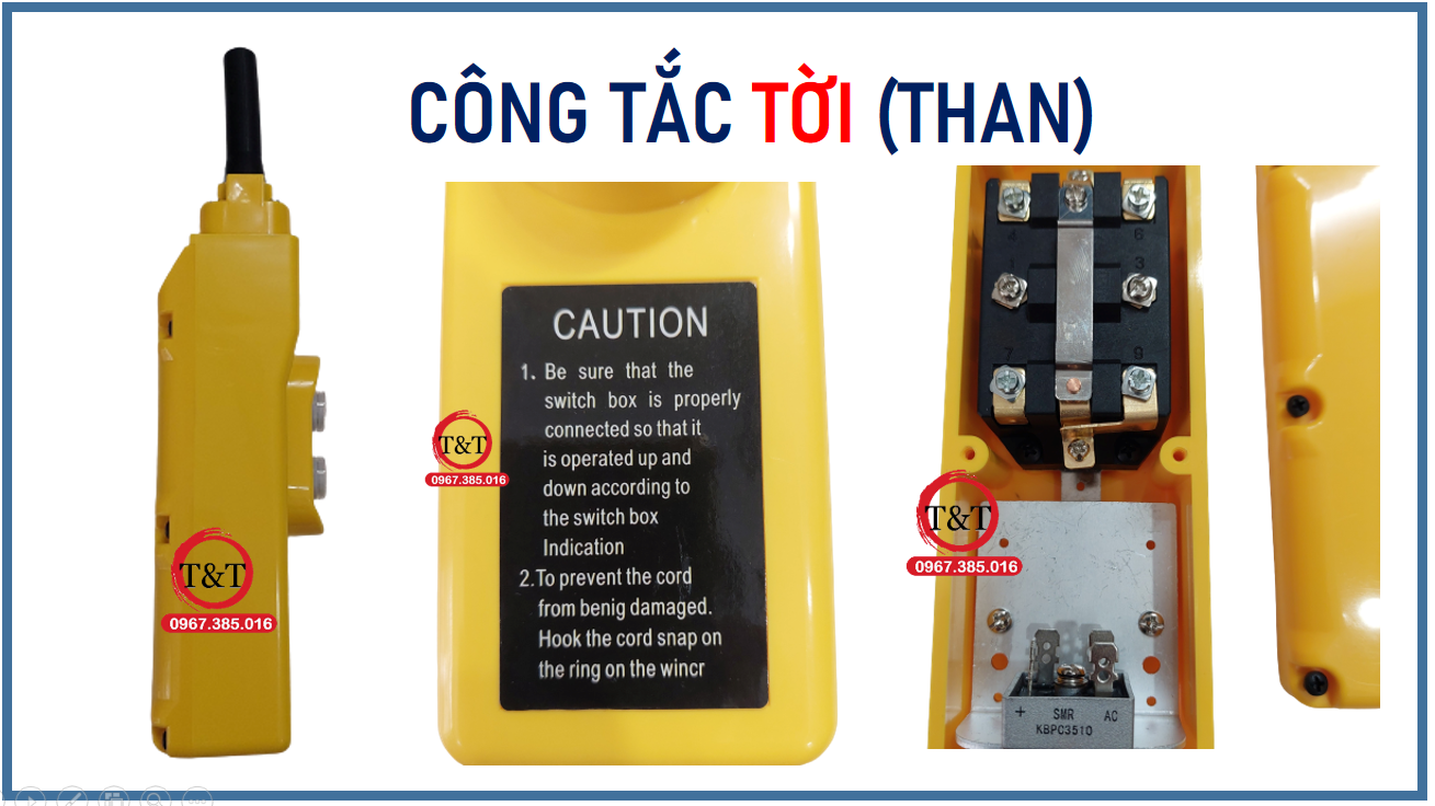 CÔNG TẮC TỜI DÙNG CHO MÁY TỜI CÓ CHỔI THAN