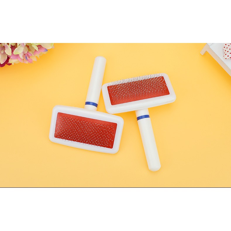 [HCM]Lược Kim Chải Lông Chấm Bi Đầu Răng Lược Chó Mèo