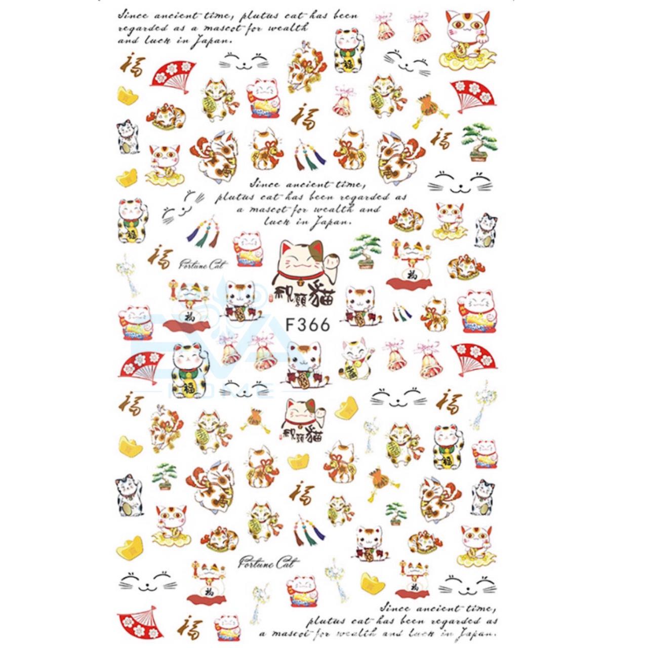 STICKER DÁN MÓNG TAY HOẠ TIẾT TẾT ĐÓN XUÂN 2
