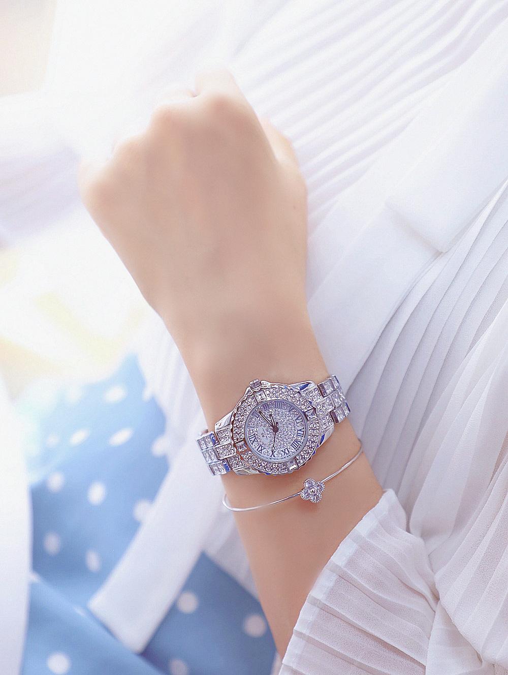 Đồng hồ nữ Bee Sister FA08040 dây đính đá cao cấp