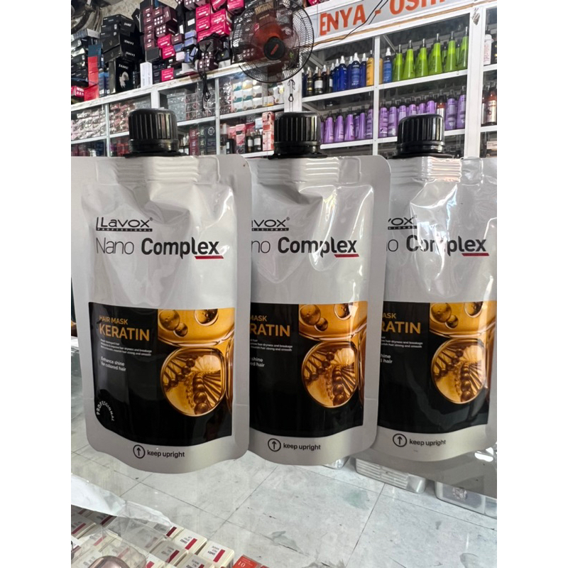 Hấp dầu keratin phục hồi tóc dạng túi lavox nano complex 150ml