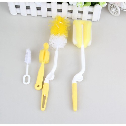 Bộ Cọ Rửa Bình Sữa Và Núm Ti 4 Món