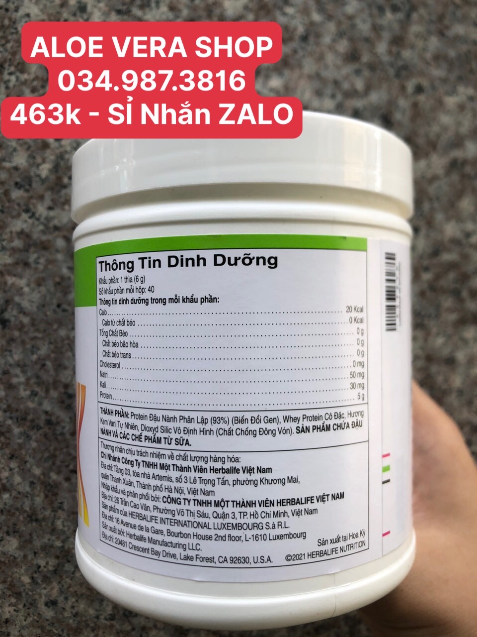 (463k) Bột PROTEIN Kiểm Soát Cơn Đói (240g)