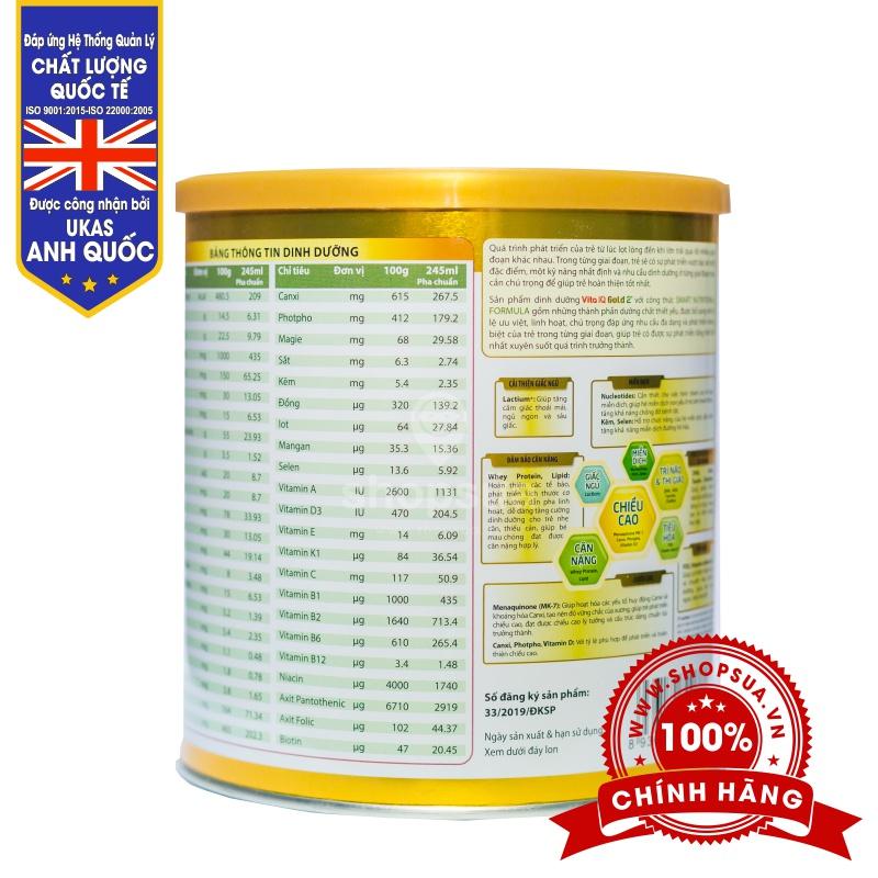Sữa Vita IQ Gold 2+ 700g (2 tuổi trở lên)