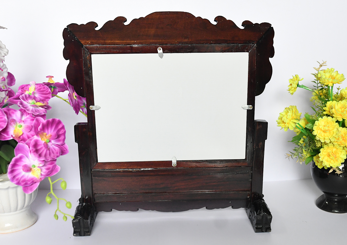 Khung hình gỗ Gõ 40 x 30 cẩn ốc xà cừ