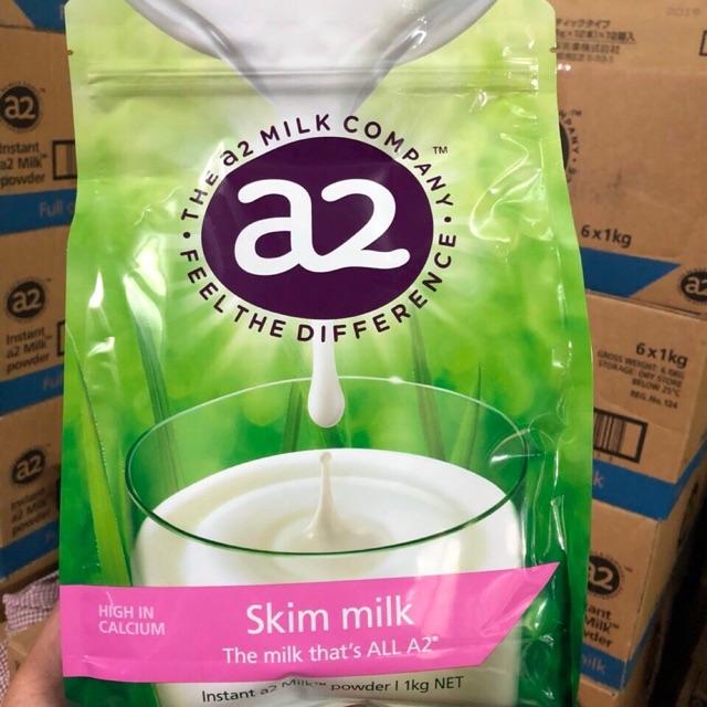 Sữa tươi dạng bột tách kem a2 milk skim Úc (1000g)